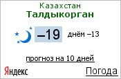 Погода в г.Талдыкорган